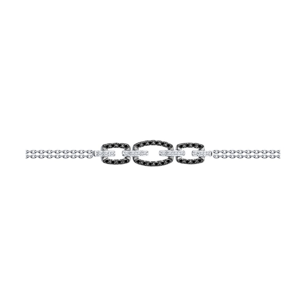 

Браслет из белого золота р.  SOKOLOV 7050009-3, бриллиант, 7050009-3