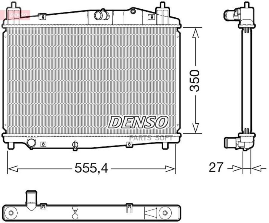 

Радиатор Двигателя DENSO drm44046