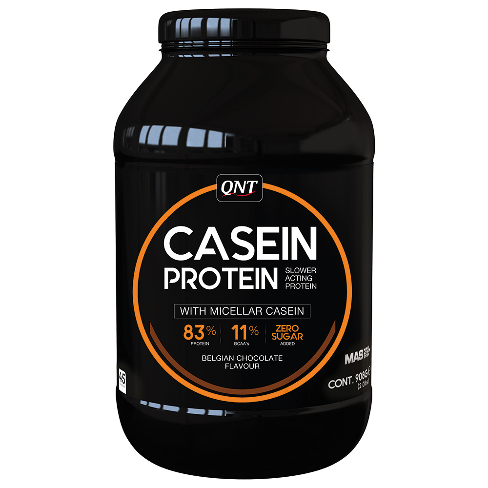 фото Qnt casein protein, 908 г, вкус: бельгийский шоколад