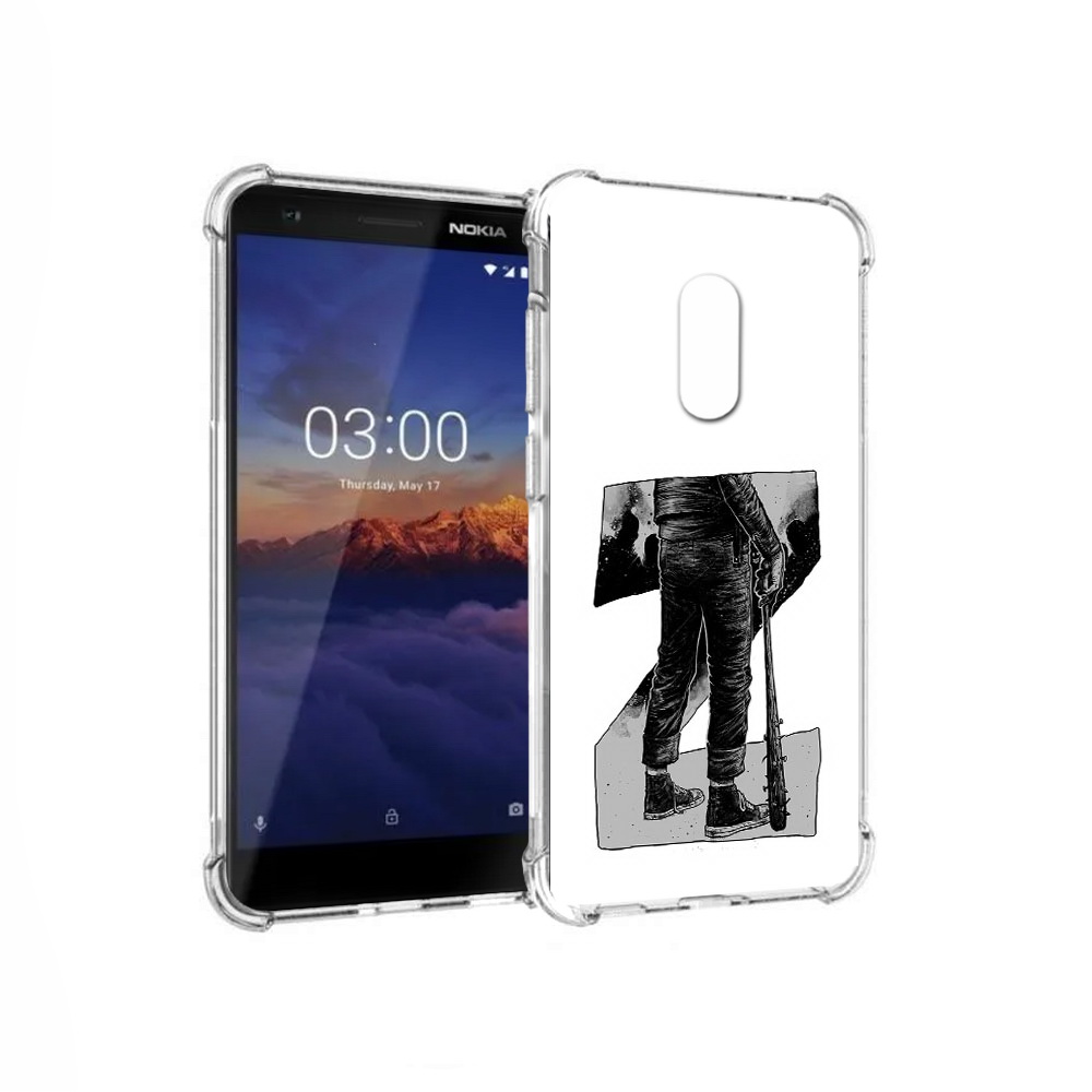 

Чехол MyPads Tocco для Nokia 3.1 воин черно белый (PT114125.119.265), Tocco
