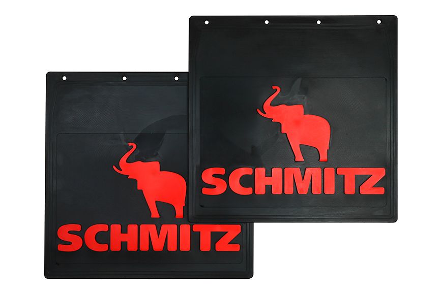 

Комплект брызговиков "SCHMITZ СЛОН" (задние резина) 400х400 LUX красный рисунок