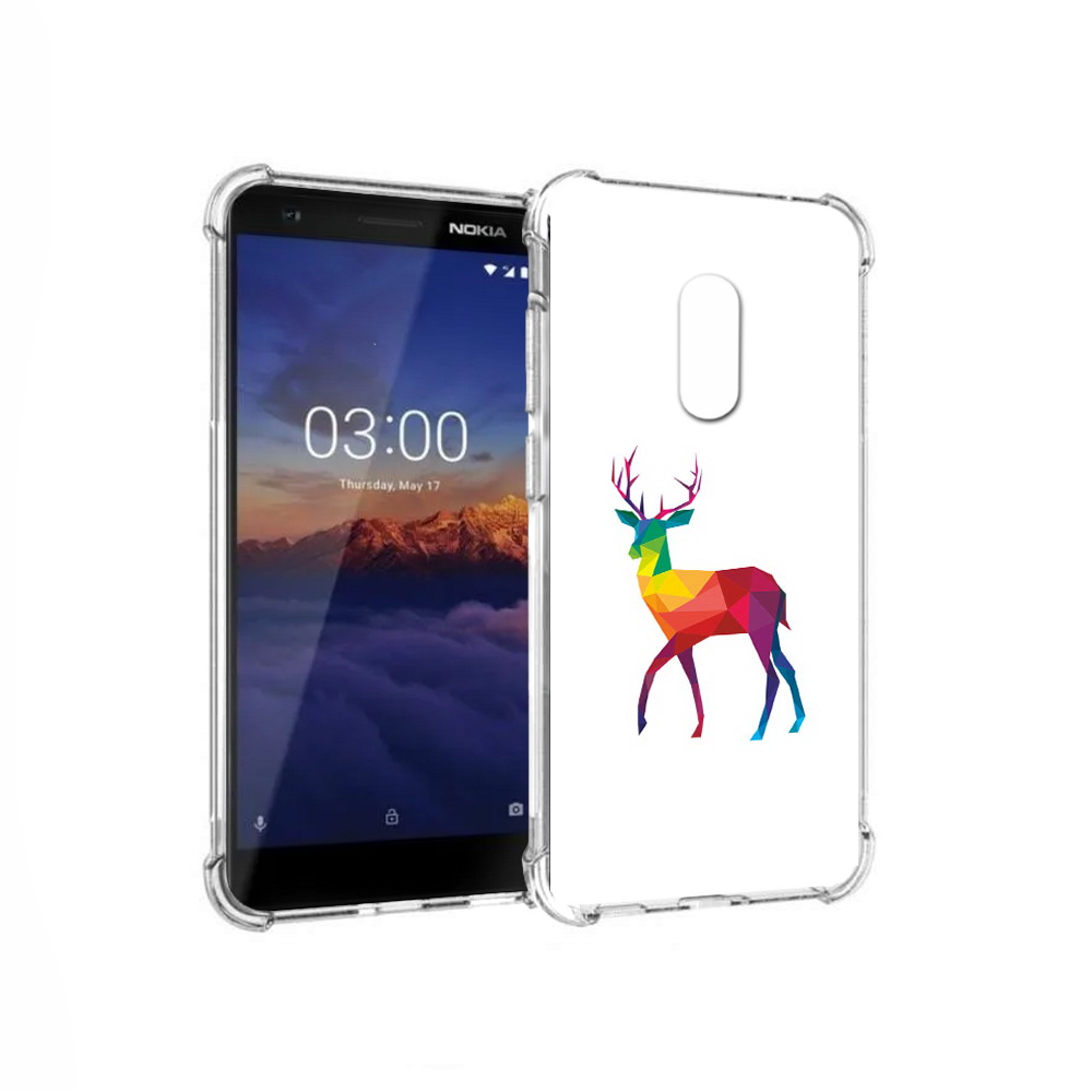 

Чехол MyPads Tocco для Nokia 3.1 геометрический олень (PT114125.119.286), Прозрачный, Tocco