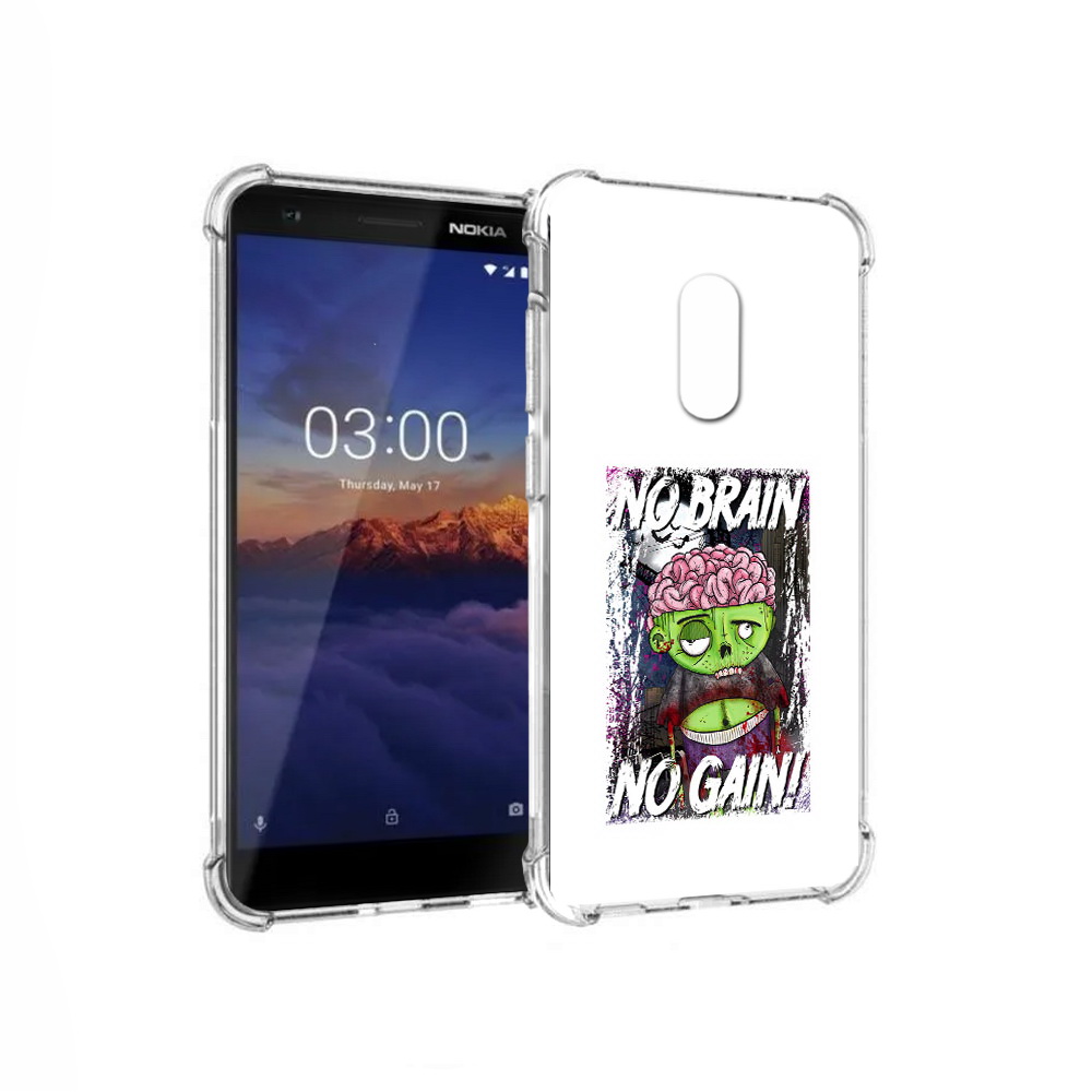 

Чехол MyPads Tocco для Nokia 3.1 глупый зомби (PT114125.119.289), Прозрачный, Tocco