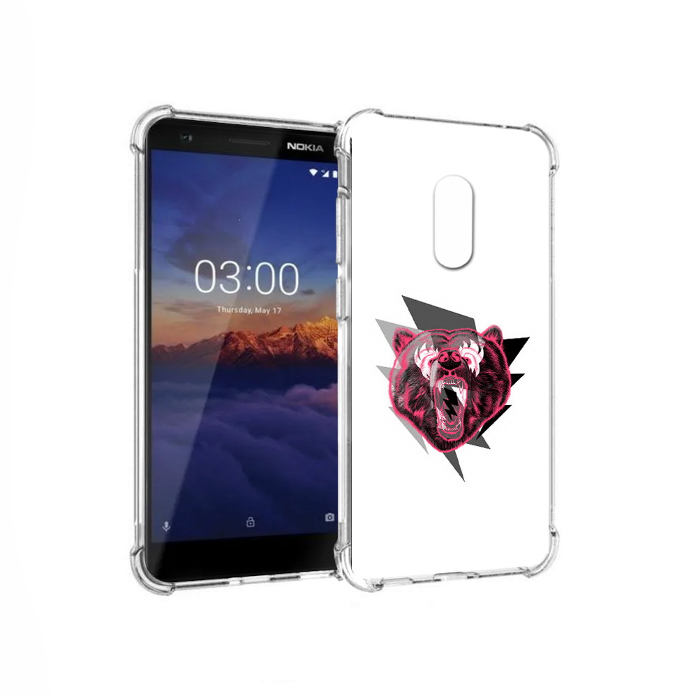 

Чехол MyPads Tocco для Nokia 3.1 грозовой медведь (PT114125.119.301), Прозрачный, Tocco