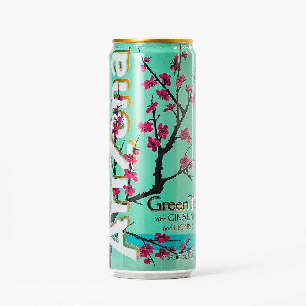 Напиток Arizona негазированный, зелёный чай, c женьшенем и медом, 340 мл