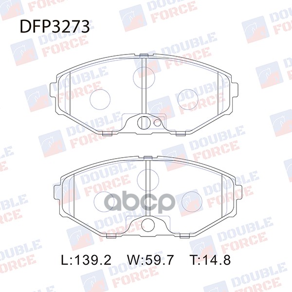 Колодки Тормозные Дисковые Double Force 41060-64u92 / 41060-0p690 / 41060-0p691 / 41060-0p