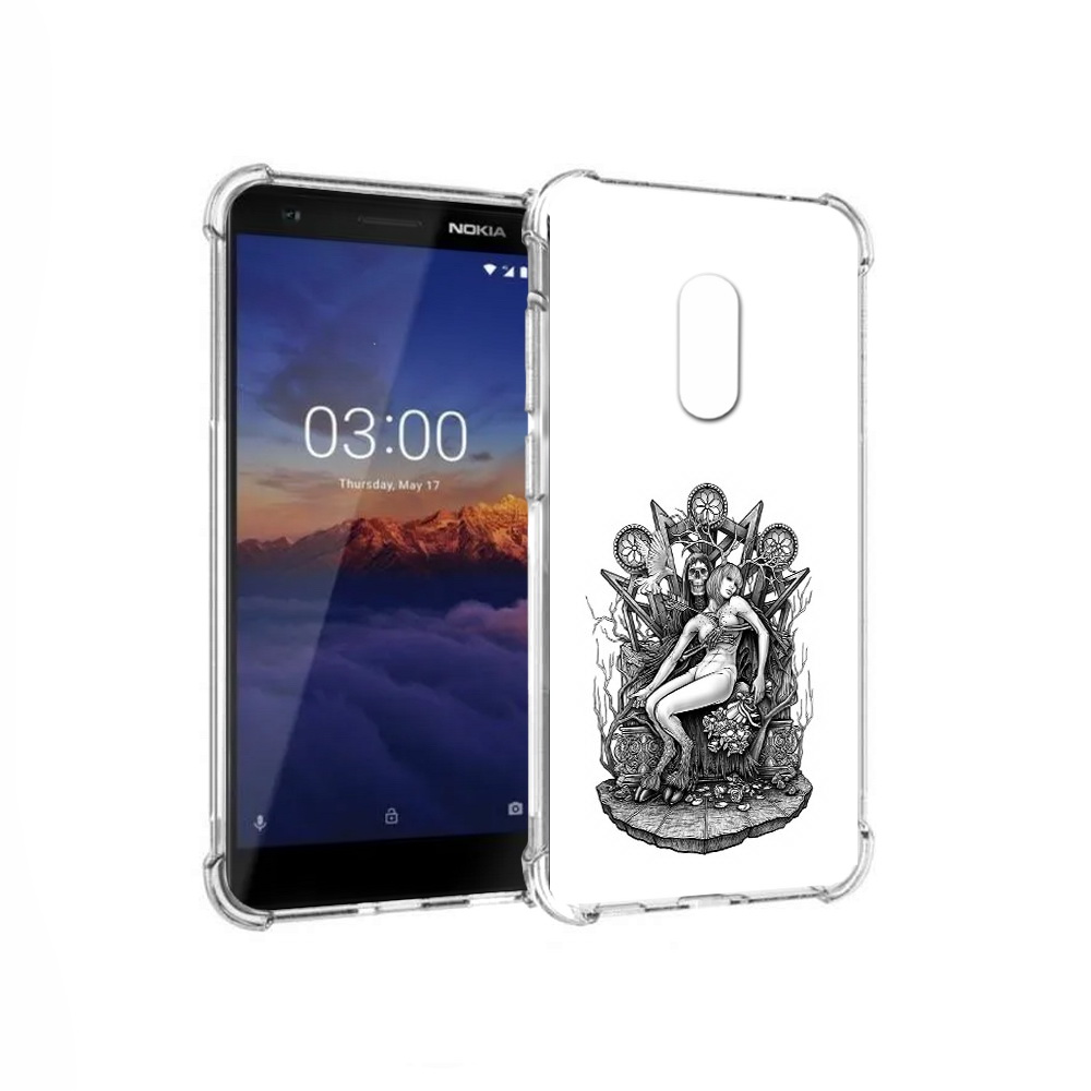 

Чехол MyPads Tocco для Nokia 3.1 девушка на троне (PT114125.119.309), Прозрачный, Tocco