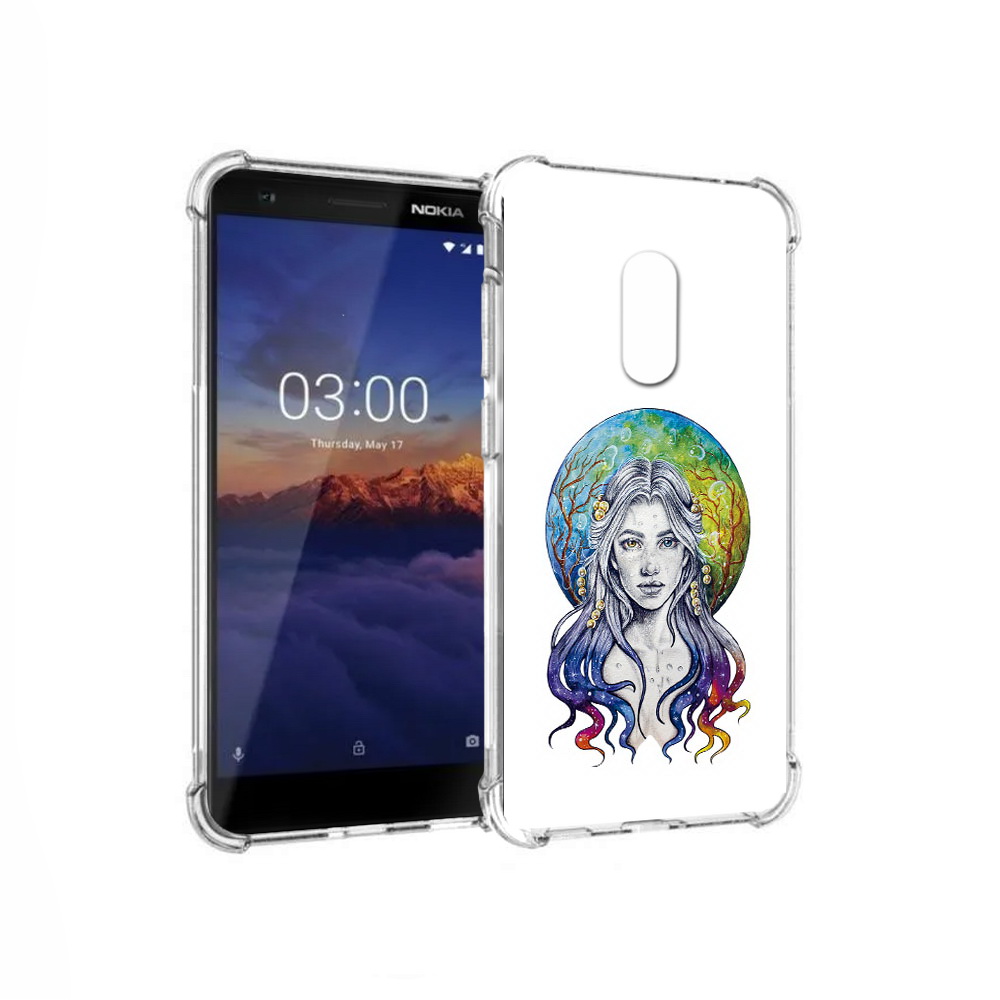 

Чехол MyPads Tocco для Nokia 3.1 девушка с красивыми волосами (PT114125.119.313), Прозрачный, Tocco