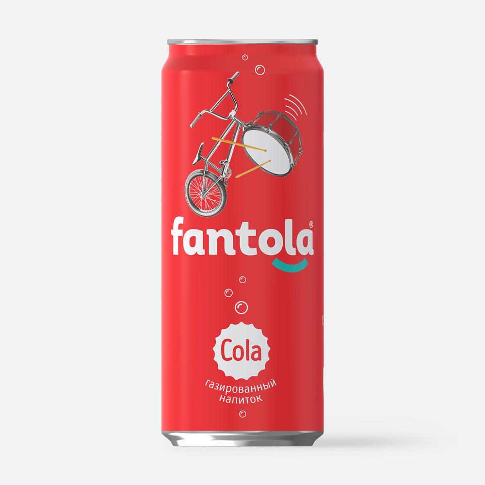 Напиток Fantola Cola безалкогольный, газированный, в банке, 330 мл