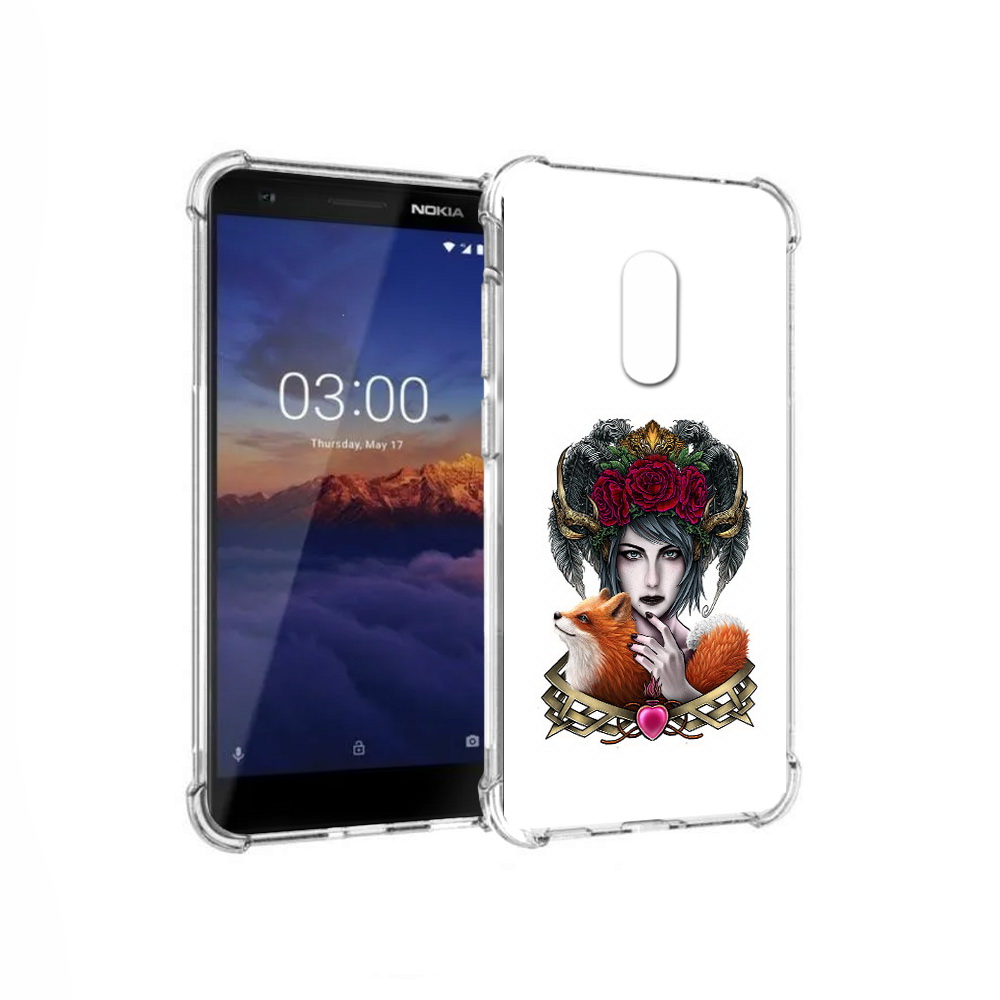 

Чехол MyPads Tocco для Nokia 3.1 девушка с лисой (PT114125.119.314), Прозрачный, Tocco