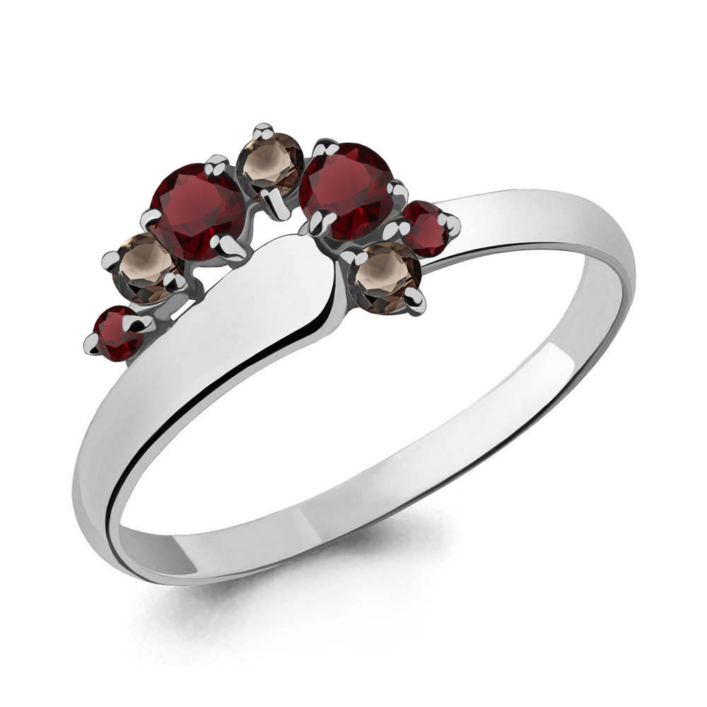 

Кольцо из серебра с гранатом р. , Aquamarine 6567736_925_р, 6567736_925_р
