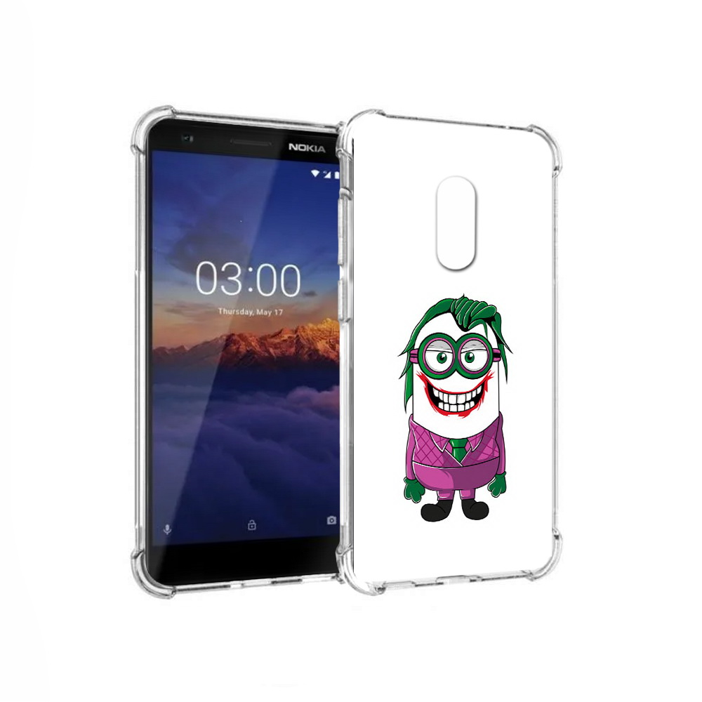 

Чехол MyPads Tocco для Nokia 3.1 джокер миньон (PT114125.119.322), Прозрачный, Tocco