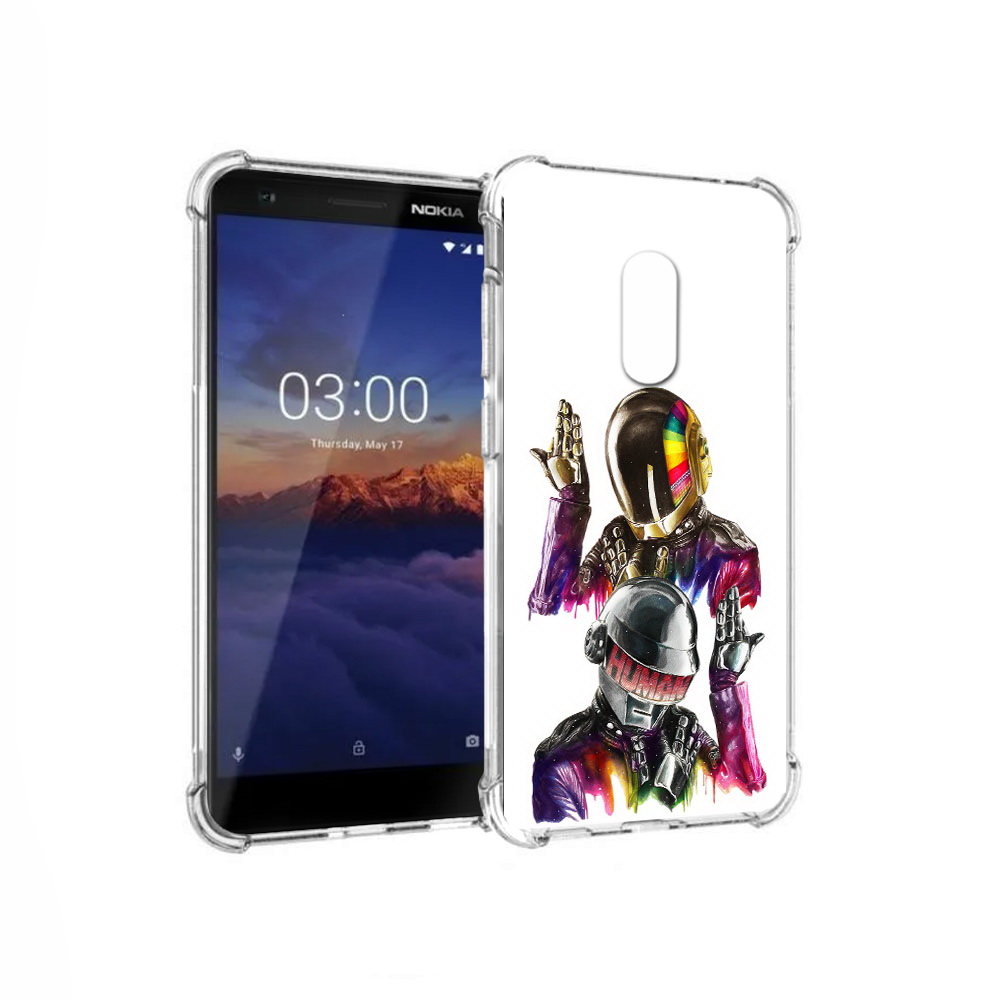 

Чехол MyPads Tocco для Nokia 3.1 диско космонавты (PT114125.119.329), Прозрачный, Tocco