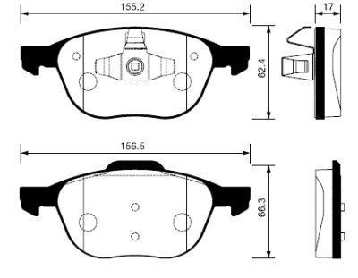 

Тормозные колодки Sangsin brake передние SP1260