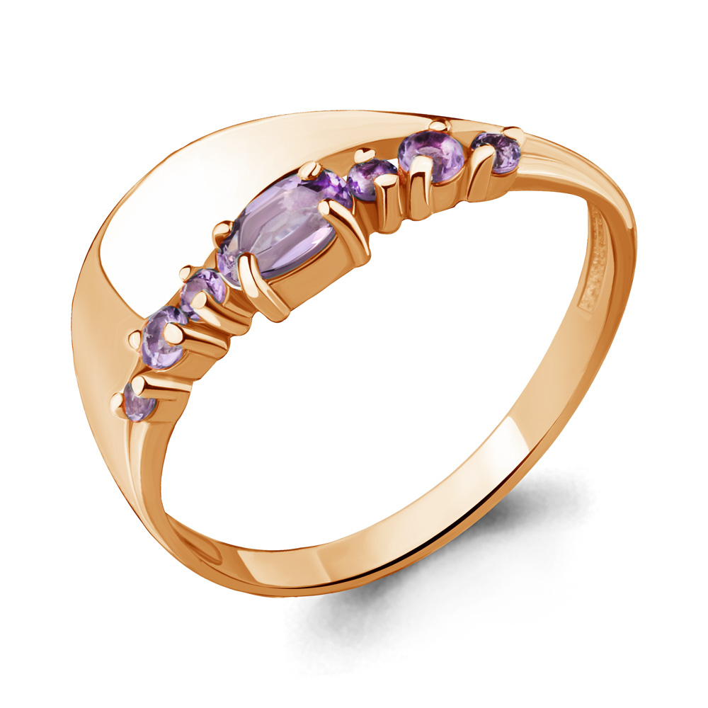 

Кольцо из серебра с аметистом р.  Aquamarine 6568104_925_з, 6568104_925_з