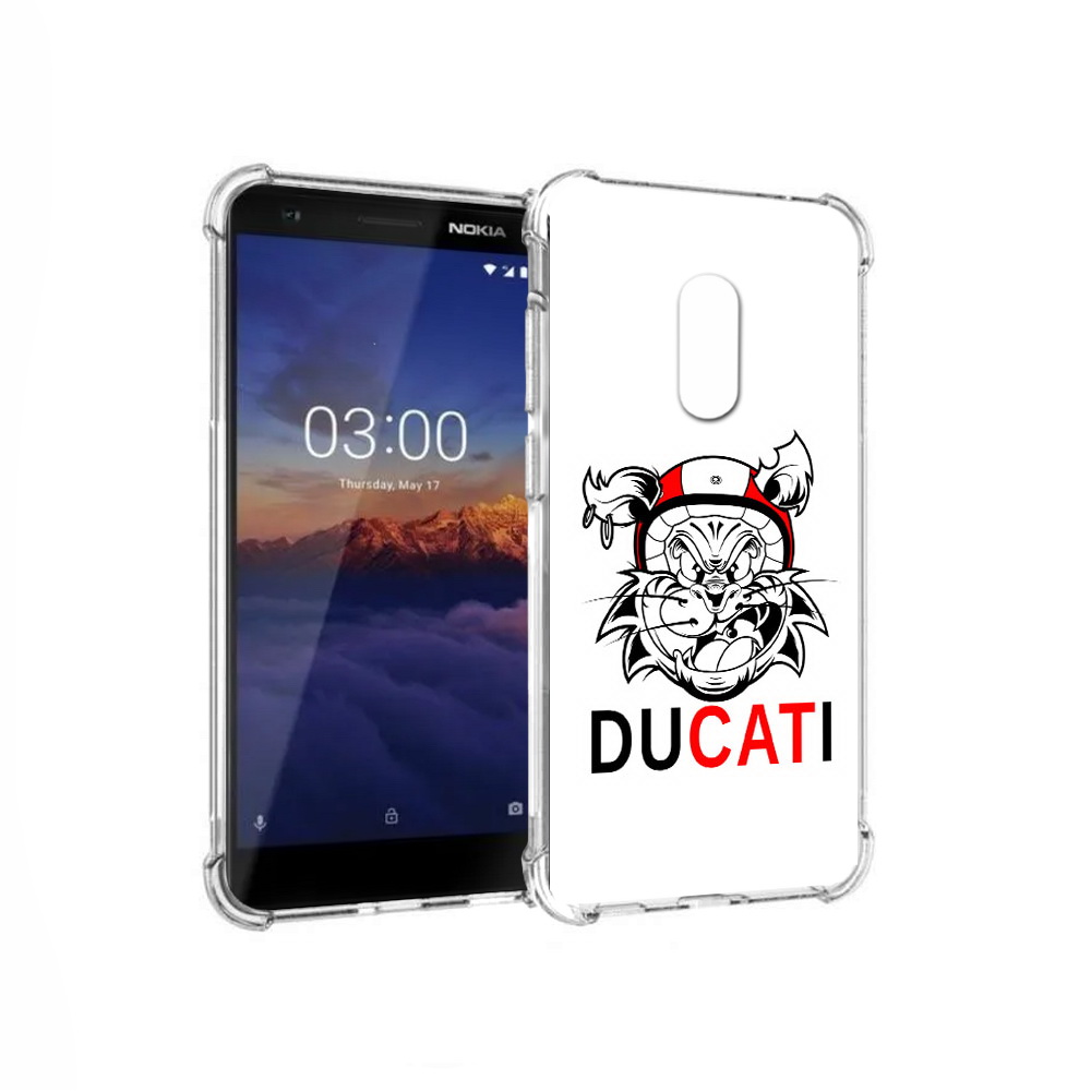 

Чехол MyPads Tocco для Nokia 3.1 дукати (PT114125.119.339), Прозрачный, Tocco