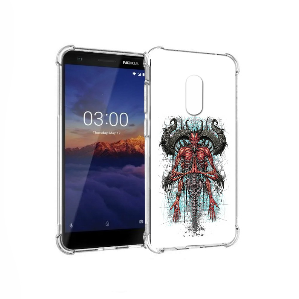 

Чехол MyPads Tocco для Nokia 3.1 дьявол (PT114125.119.340), Прозрачный, Tocco