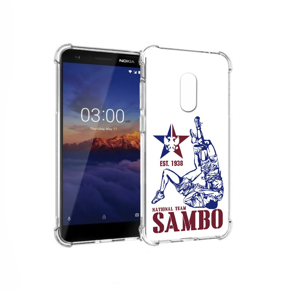 

Чехол MyPads Tocco для Nokia 3.1 единоборства самбо (PT114125.119.344), Прозрачный, Tocco