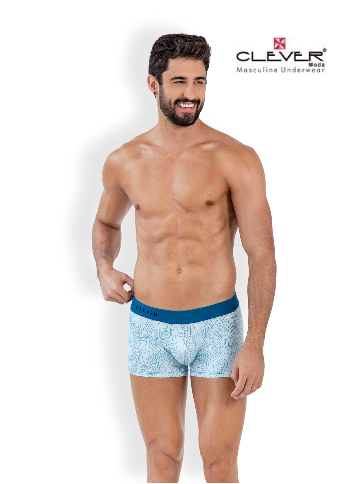 

Трусы мужские Clever Masculine Underwear 1640 голубые L, Голубой, 1640