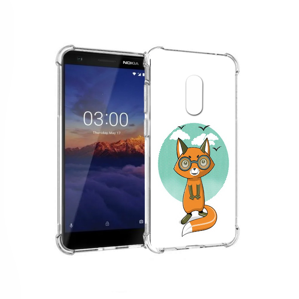 

Чехол MyPads Tocco для Nokia 3.1 задумчивая лиса (PT114125.119.348), Прозрачный, Tocco
