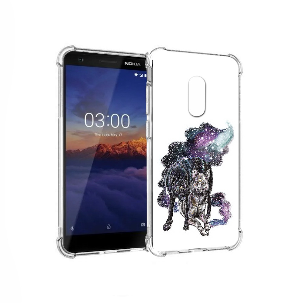 

Чехол MyPads Tocco для Nokia 3.1 звездные волки (PT114125.119.352), Прозрачный, Tocco