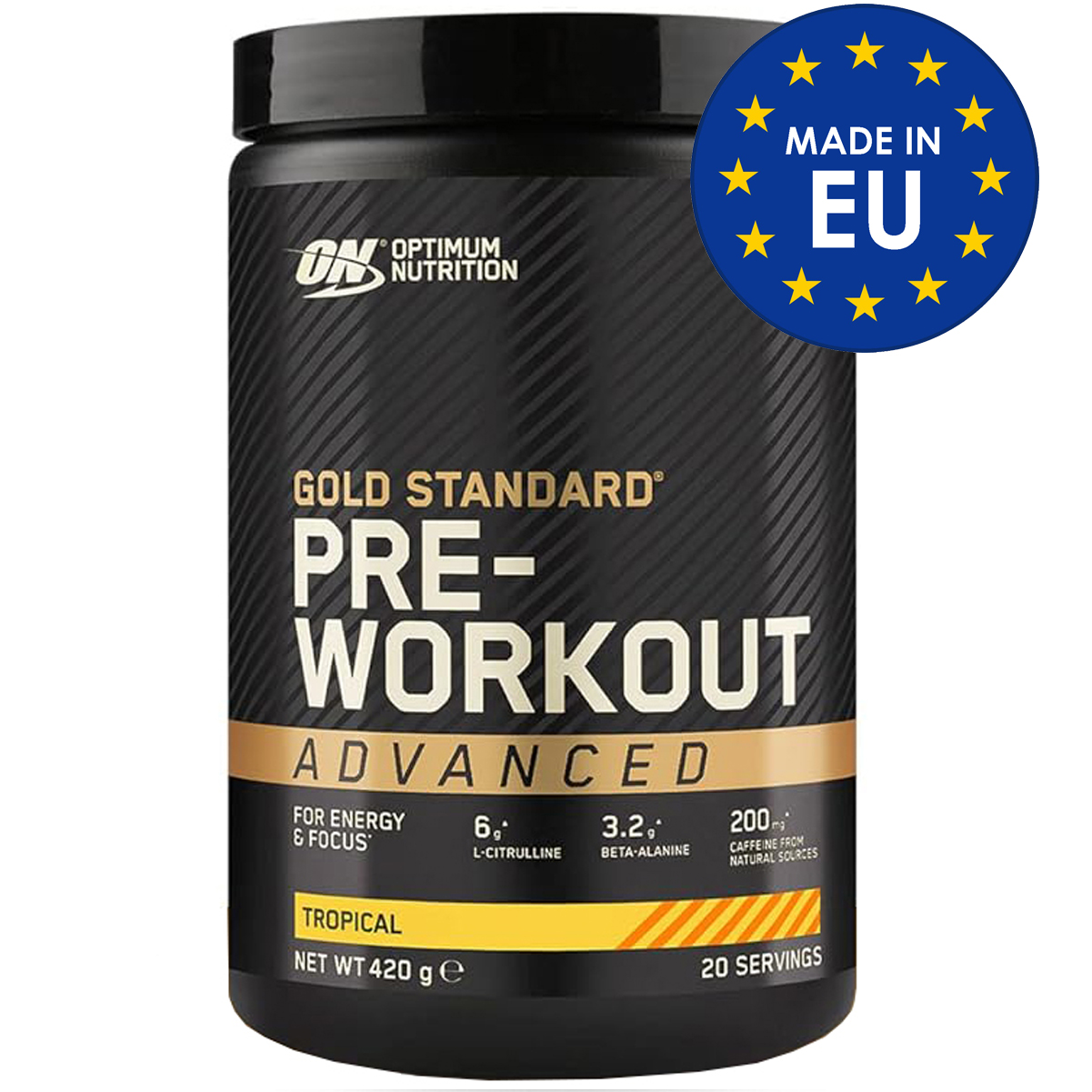 Предтреник Optimum Nutrition Gold Standard PRE-Workout Advanced EU, 420 г, тропический