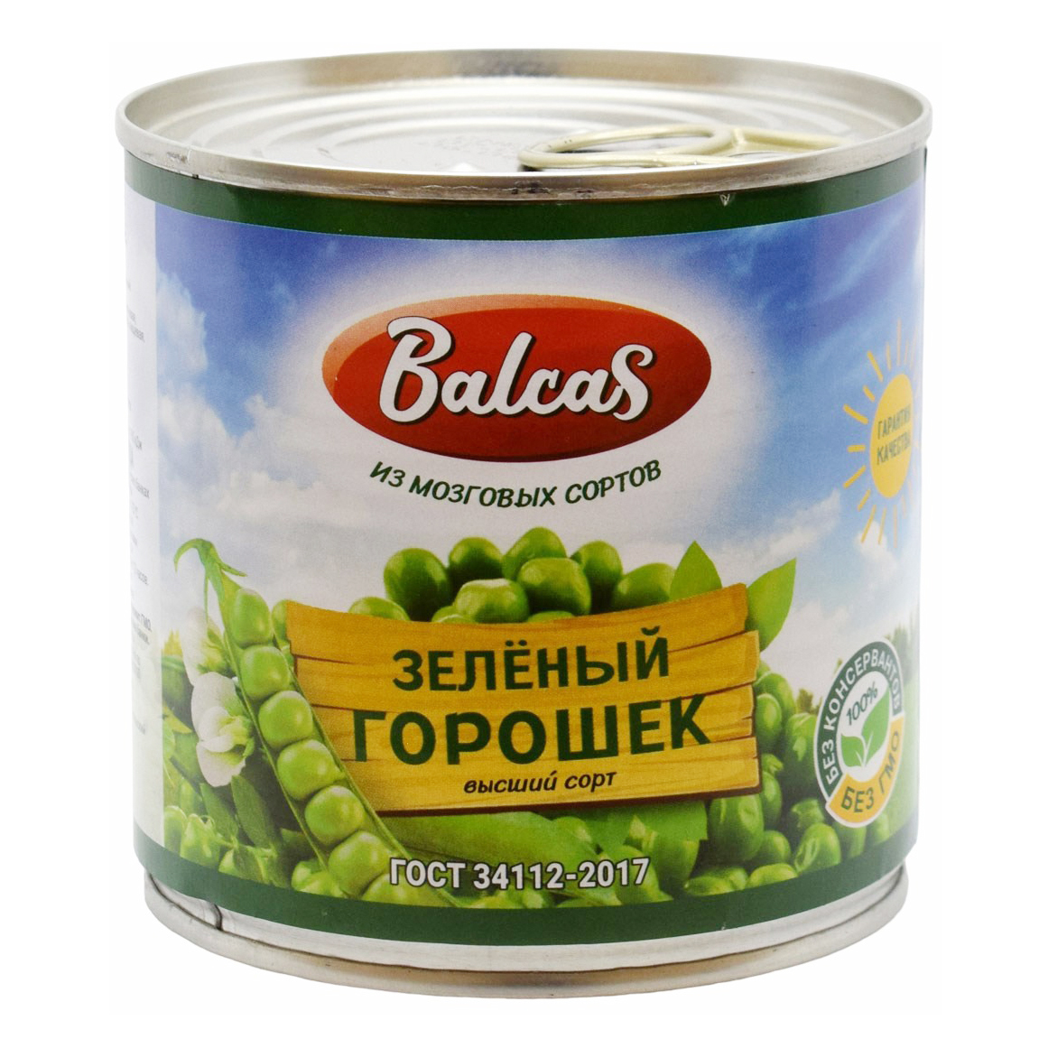 

Горошек Balcas зеленый консервированный 400 г