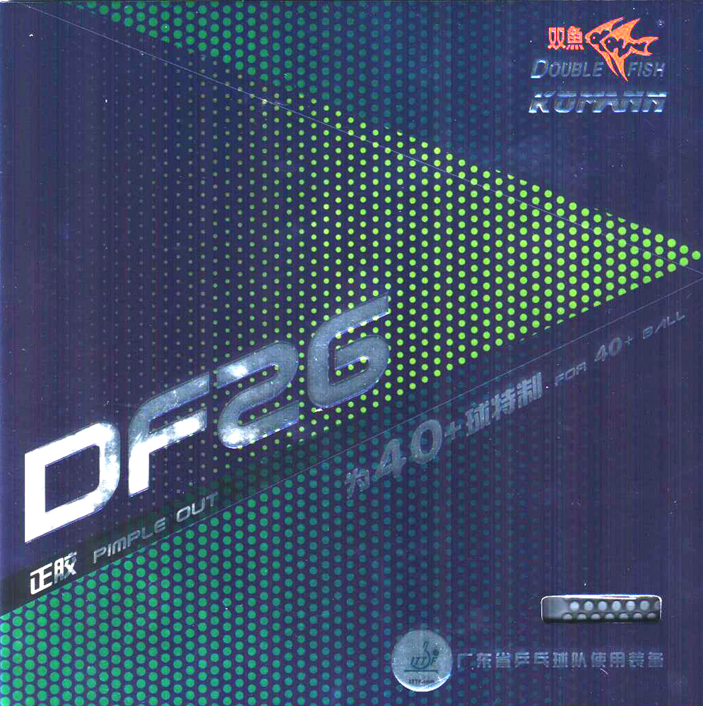 Накладка для настольного тенниса Double Fish DF26, Red, 2.0