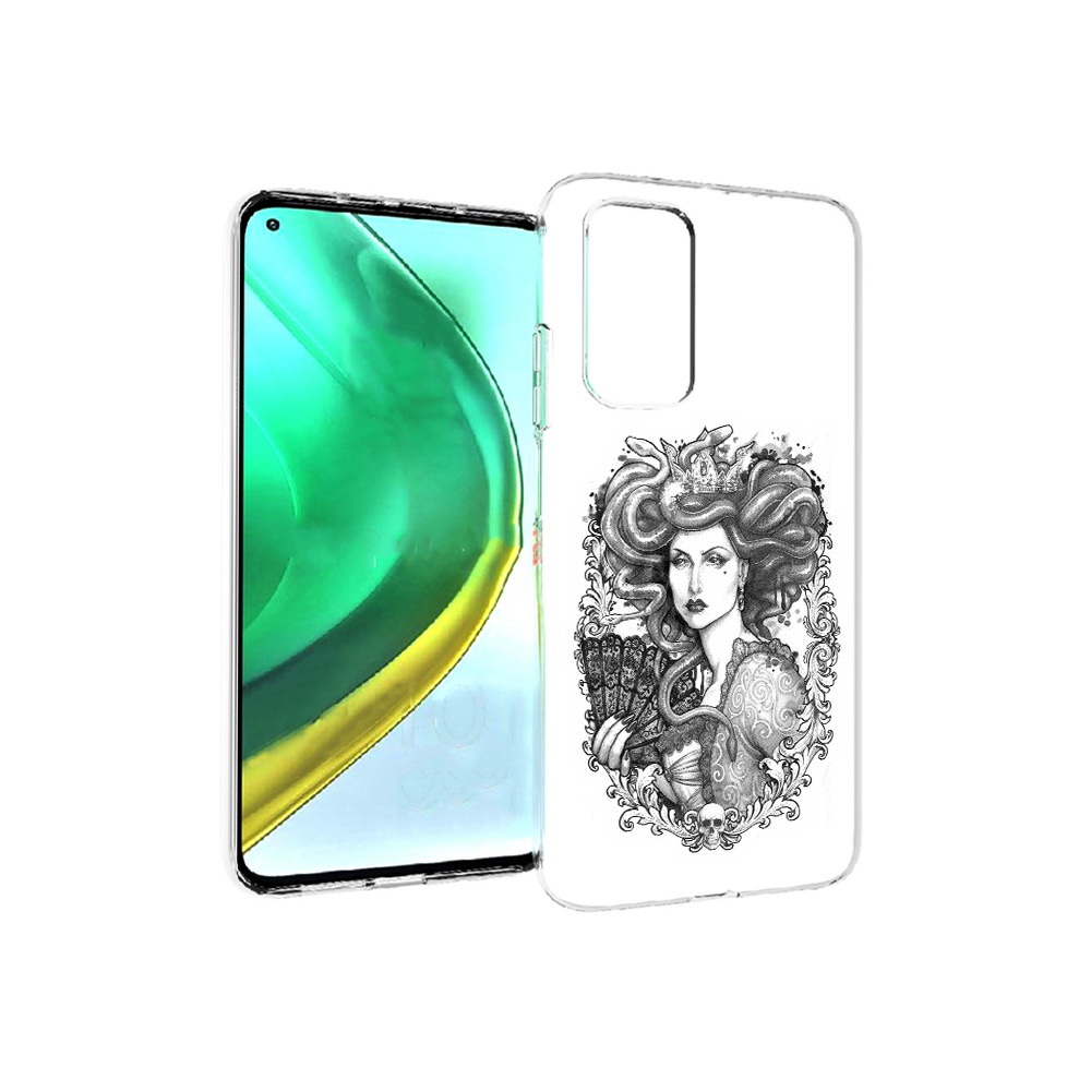 

Чехол MyPads Tocco для Xiaomi Mi 10T Pro медуза черно белый (PT154683.267.472), Прозрачный, Tocco
