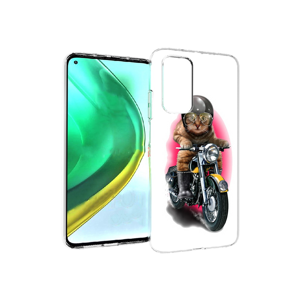 

Чехол MyPads Tocco для Xiaomi Mi 10T Pro мото-кот (PT154683.267.485), Прозрачный, Tocco