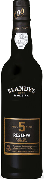 

Крепленое вино Blandy'S Reserva Rich 5 Years Old красное, сладкое, 500 мл, Красный