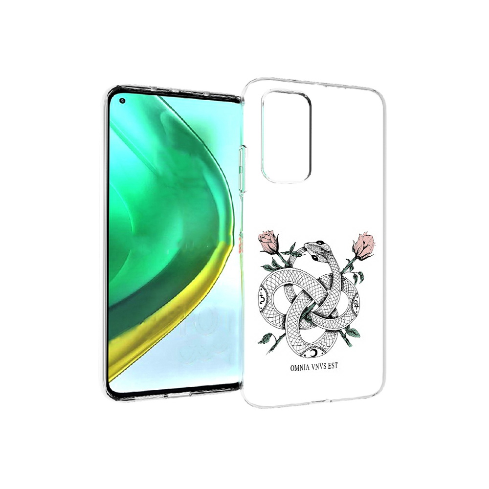

Чехол MyPads Tocco для Xiaomi Mi 10T Pro нарисованная змея абстракция (PT154683.267.502), Прозрачный, Tocco