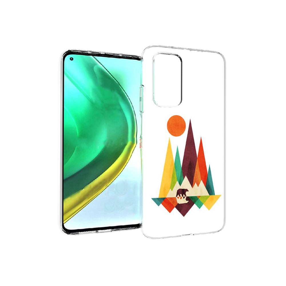 

Чехол MyPads Tocco для Xiaomi Mi 10T Pro нарисованные горы с медведем (PT154683.267.506), Прозрачный, Tocco