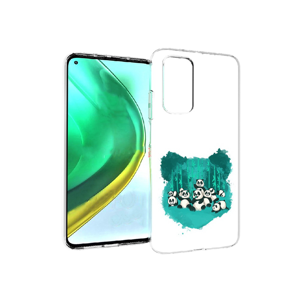 

Чехол MyPads Tocco для Xiaomi Mi 10T Pro нарисованные панды (PT154683.267.508), Прозрачный, Tocco