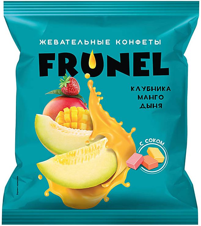 

Конфеты жевательные Frunel манго-дыня-клубника