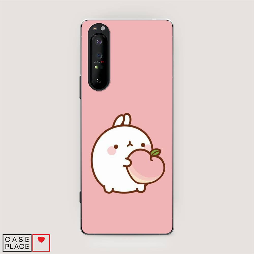 фото Чехол awog "кролик с персиком" для sony xperia 1 ii