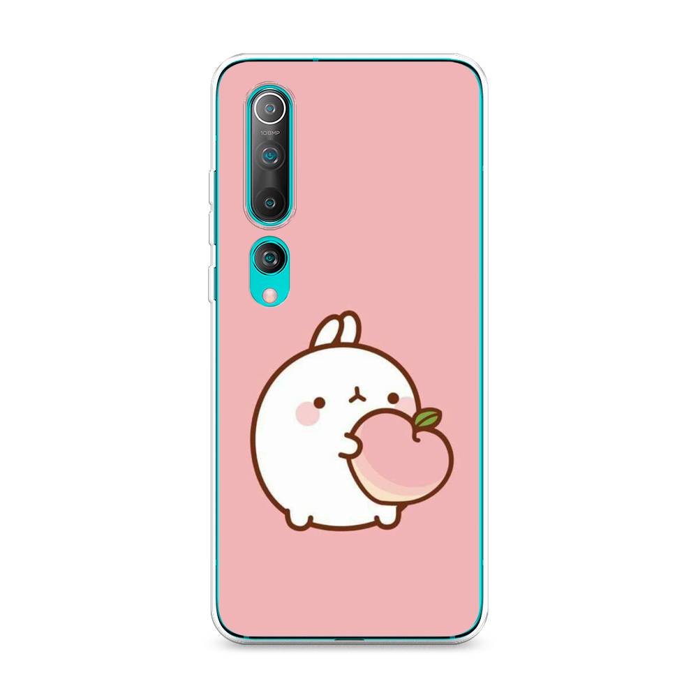 

Чехол Awog на Xiaomi Mi 10 "Кролик с персиком", Разноцветный, 37550-1
