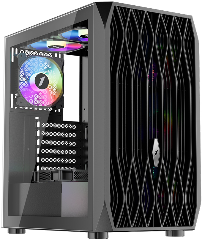 

Корпус компьютерный 1STPLAYER ARIYA AY7 Black, ARIYA AY7