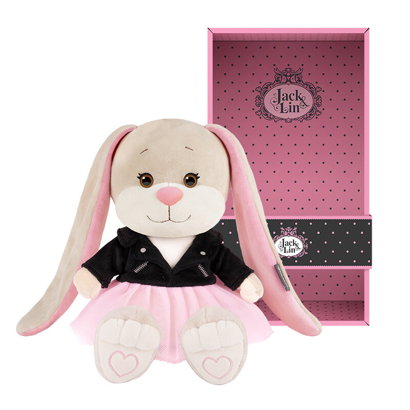 

Мягкая игрушка Зайка Лин Maxitoys X-JL-02202302-20, Черный, X-JL-02202302-20