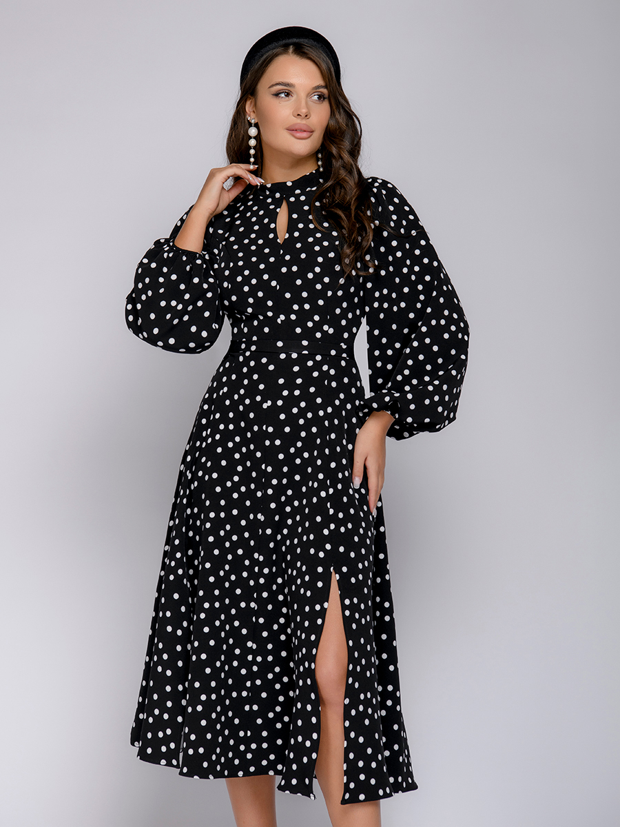

Платье женское 1001dress 102372 черное 44, 0102372