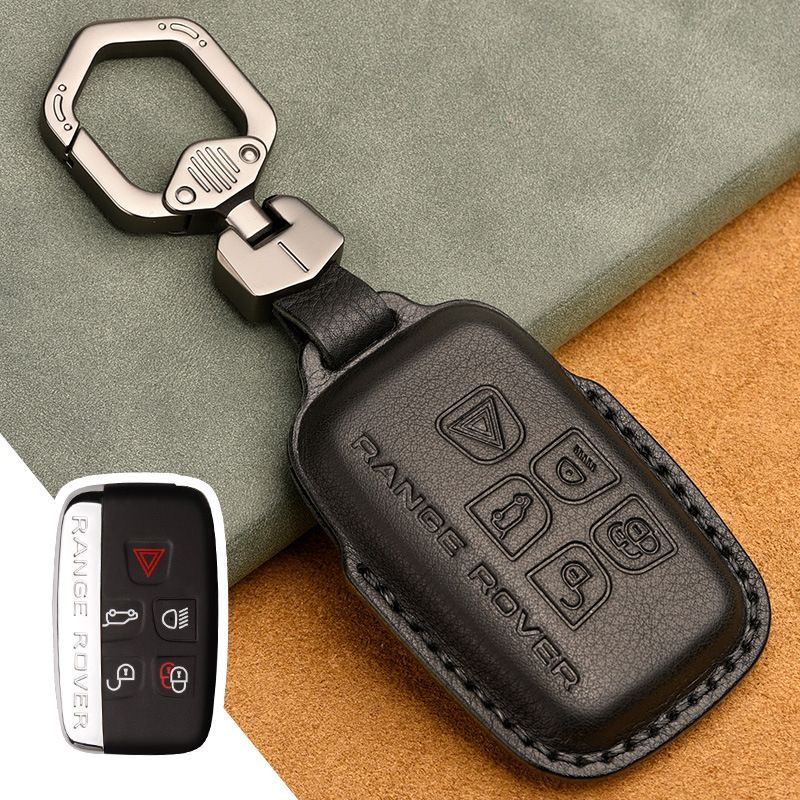 

Чехол кожаный для ключа Land Rover 2013, Черный, черный