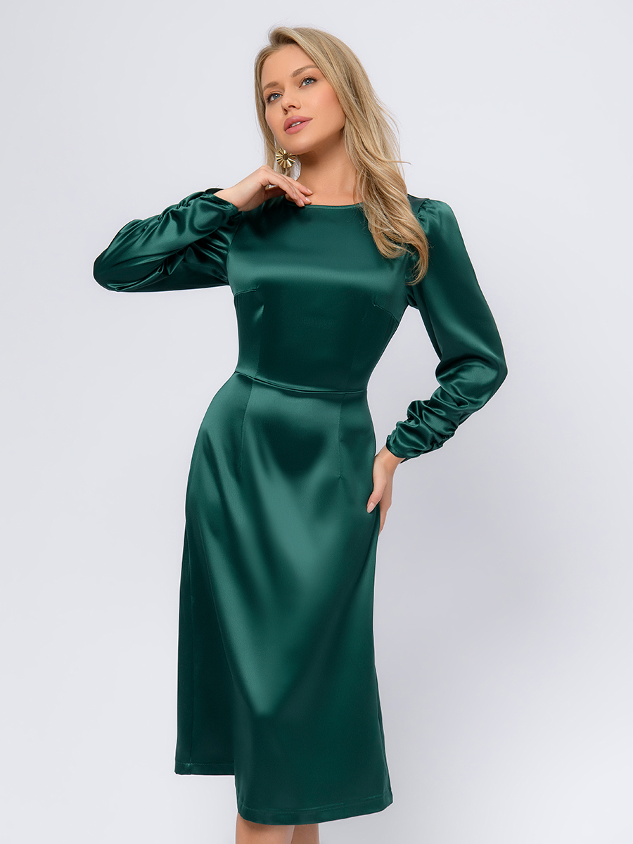 

Платье женское 1001dress 0102381 зеленое 50, Зеленый, 0102381