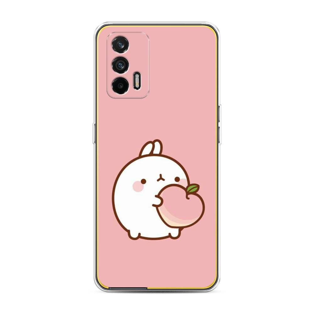 

Чехол Awog на Realme GT "Кролик с персиком", Разноцветный, 256350-1
