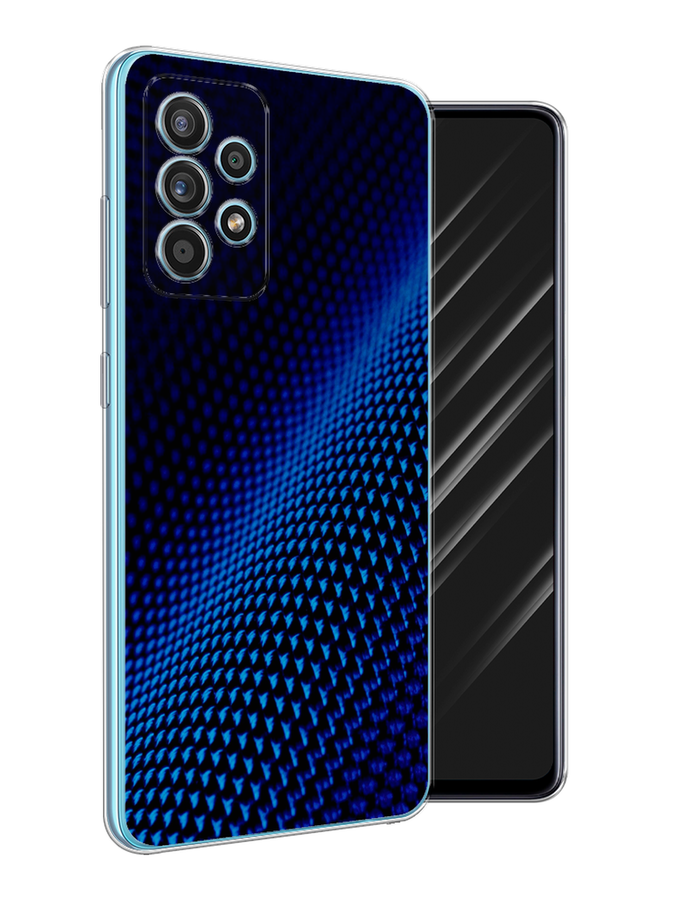 

Чехол Awog на Samsung Galaxy A52 / Самсунг A52 "Синий карбон", Разноцветный, 2102450-3