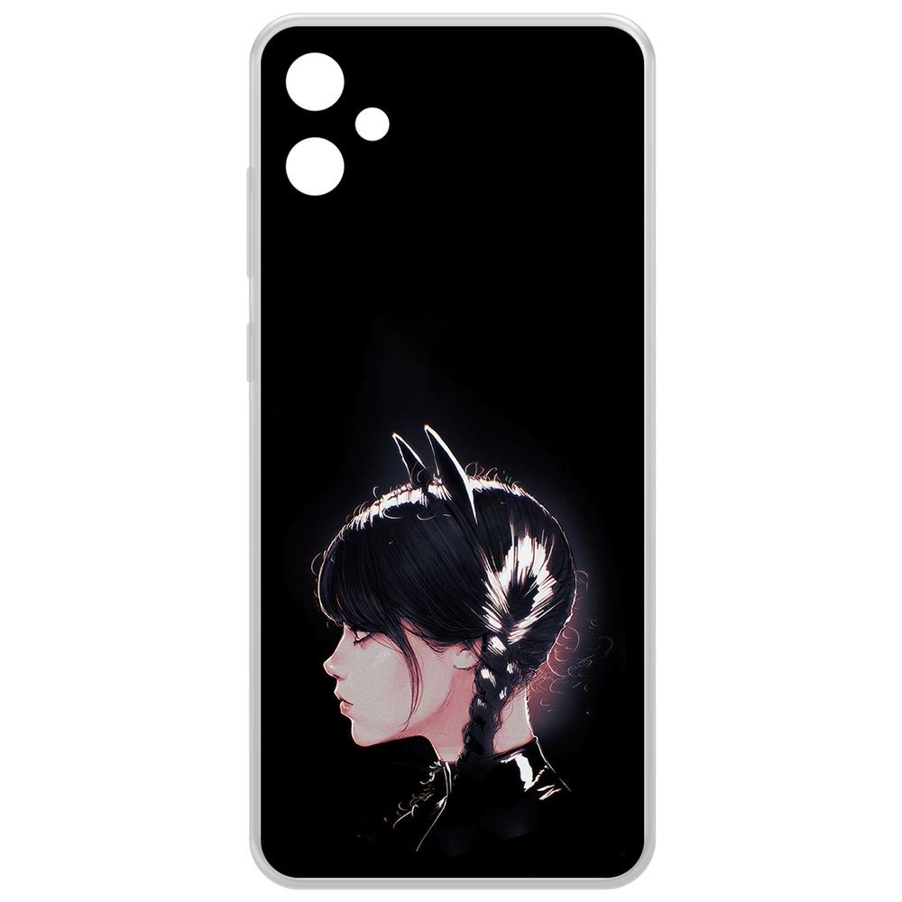 

Чехол-накладка Krutoff Clear Case Уэнсдей Аддамс - Кошка Уэнсдей для Samsung Galaxy A05, Прозрачный