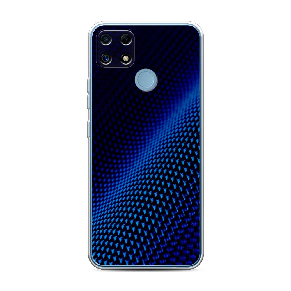 фото Чехол awog "синий карбон" для realme c25