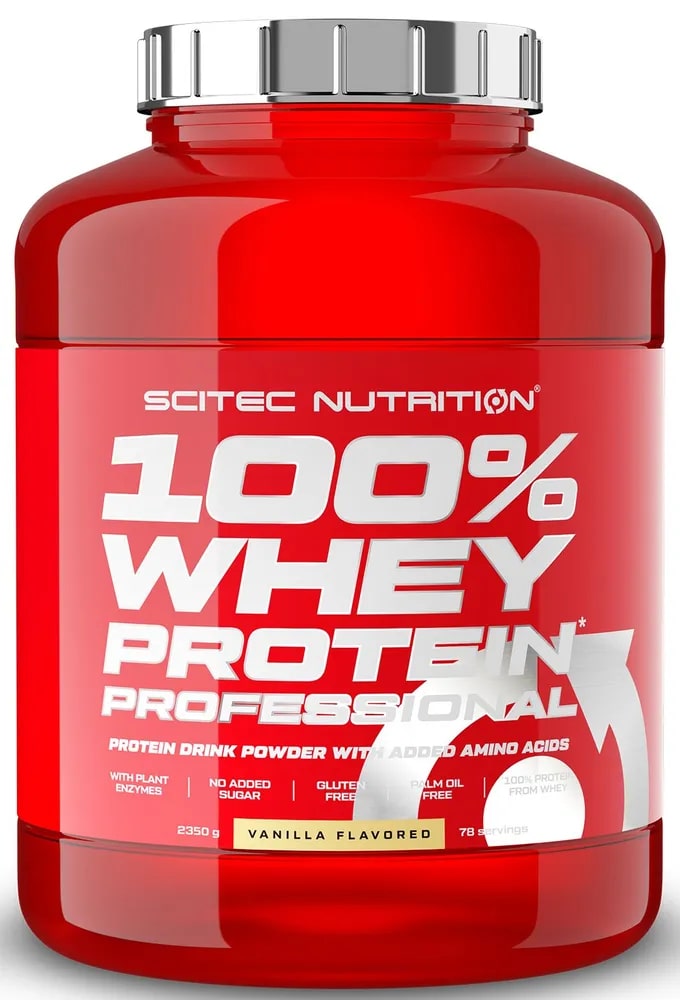 Scitec Nutrition Whey Protein Professional, 2350 г, вкус: клубника с белым шоколадом