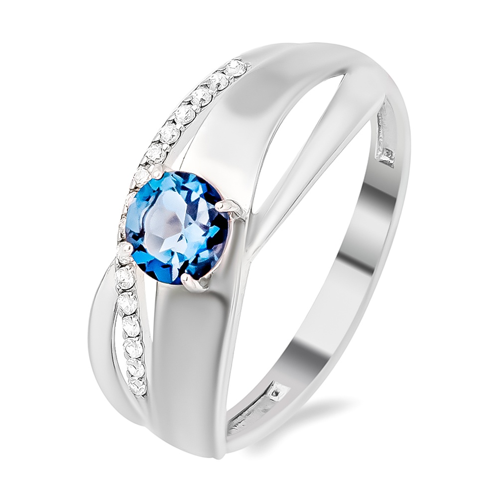 

Кольцо из серебра с топазом/фианитом р.  585Gold 701011170, 701011170