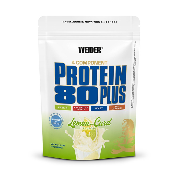 Weider Protein 80 Plus, 500 г, вкус: лимон-творог