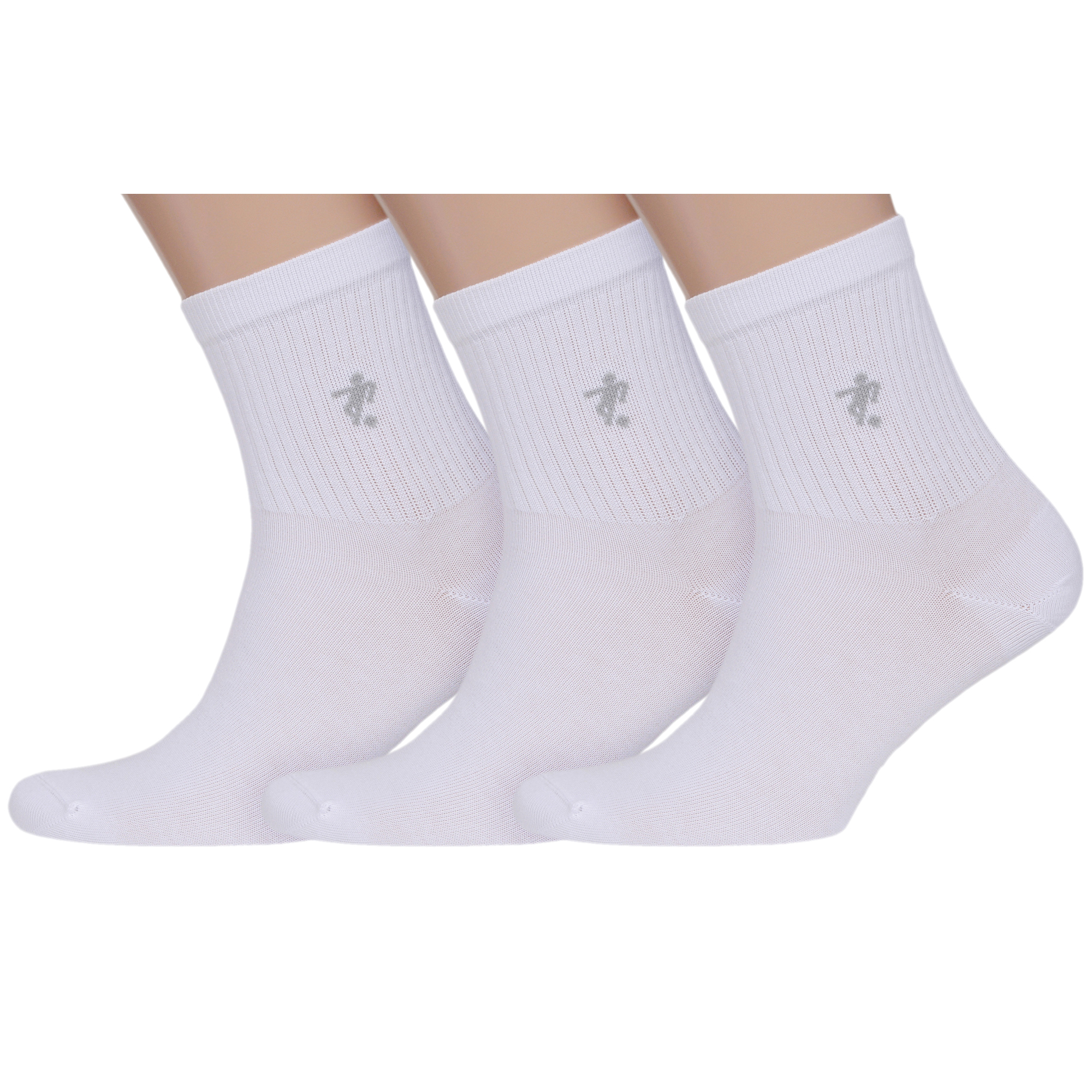 

Комплект носков мужских ХОХ 3-X4-R2 белых 25, Белый, 3-X4-R2